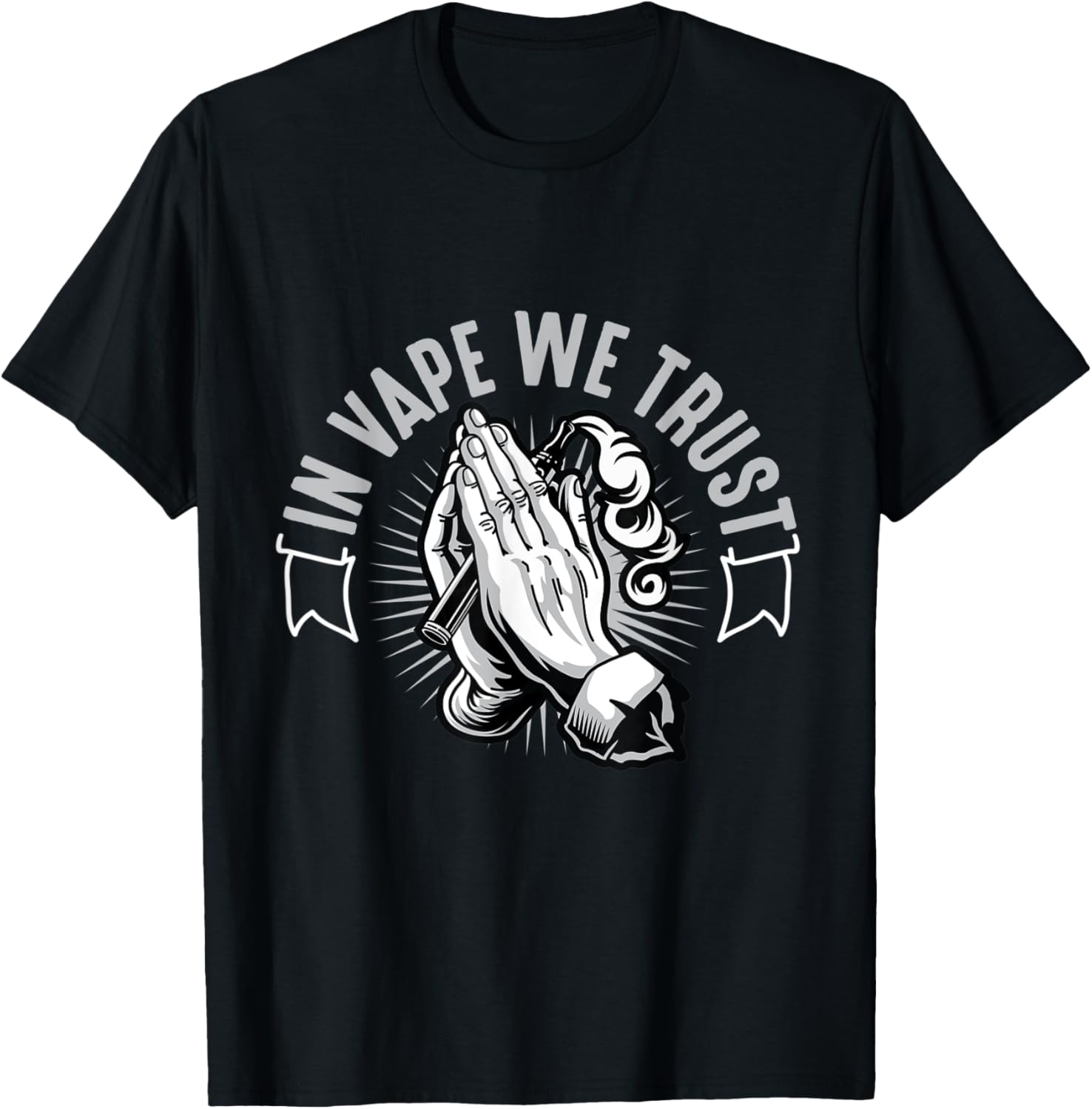 Vaping Shop - In Vape We Trust Hands rezando