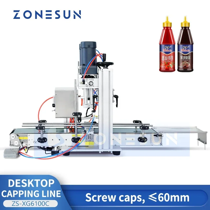 Juice Bottle Dropper - Máquina Tapadora de Botellas ZONESUN, Línea
