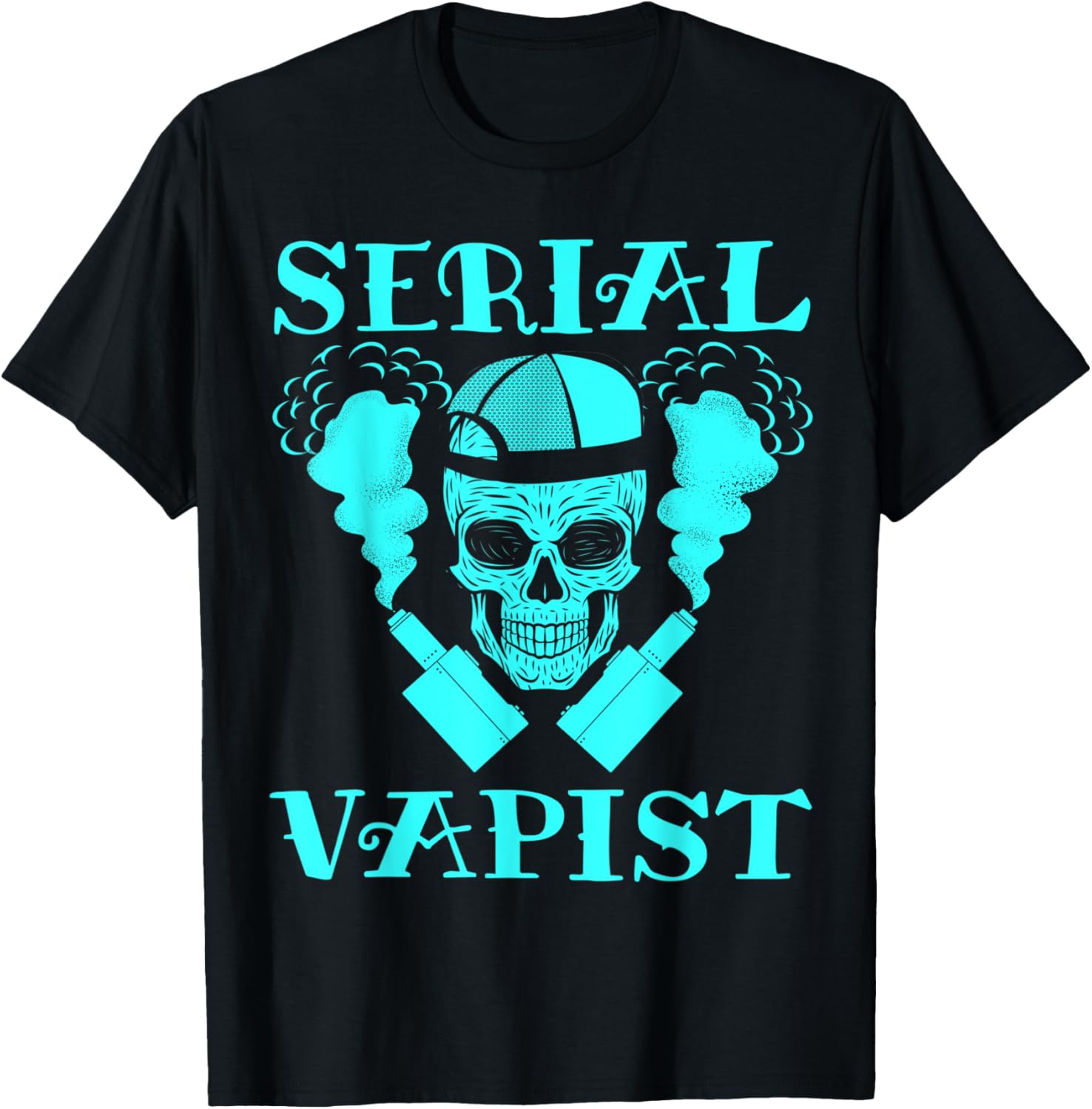 Vaping Shop - Camiseta gráfica Serial Vapist Skull Vaping