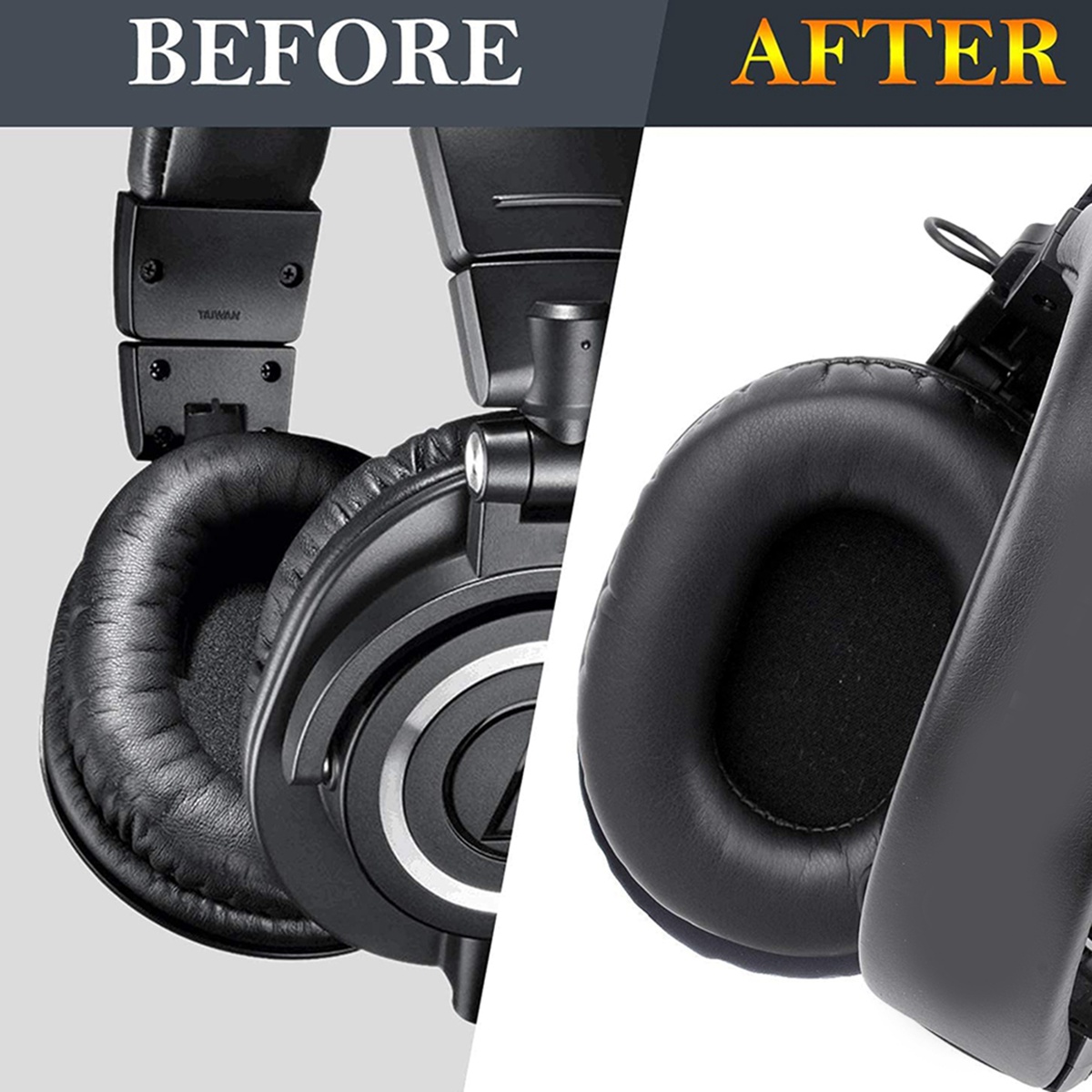 Audio Technica Headphone Ath-M20X - Almohadillas de Repuesto AED6-M50X Compatibles con