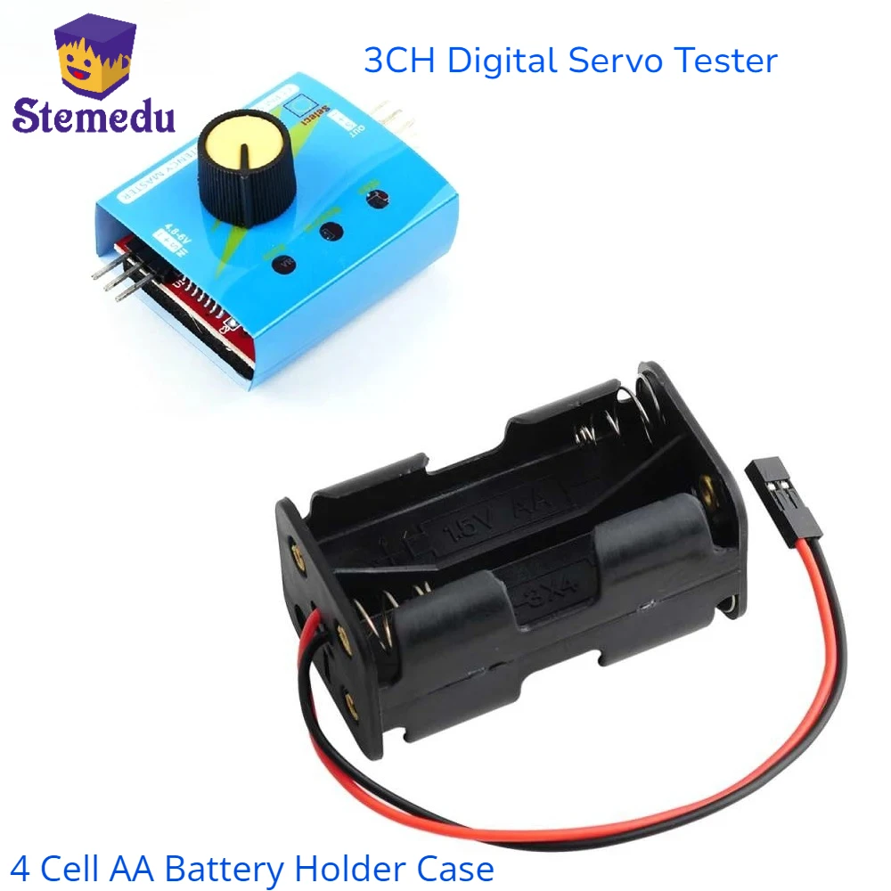 Battery Case Storage - Servobador Digital de 3 canales, controlador
