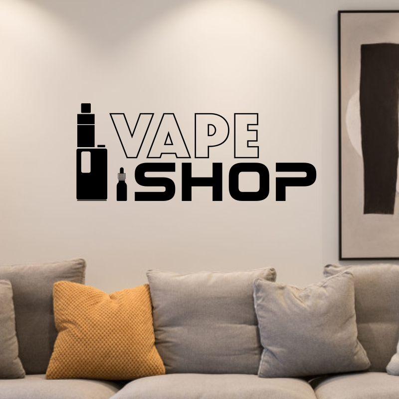 Vaping Shop - Calcomanías de vinilo para pared, carteles