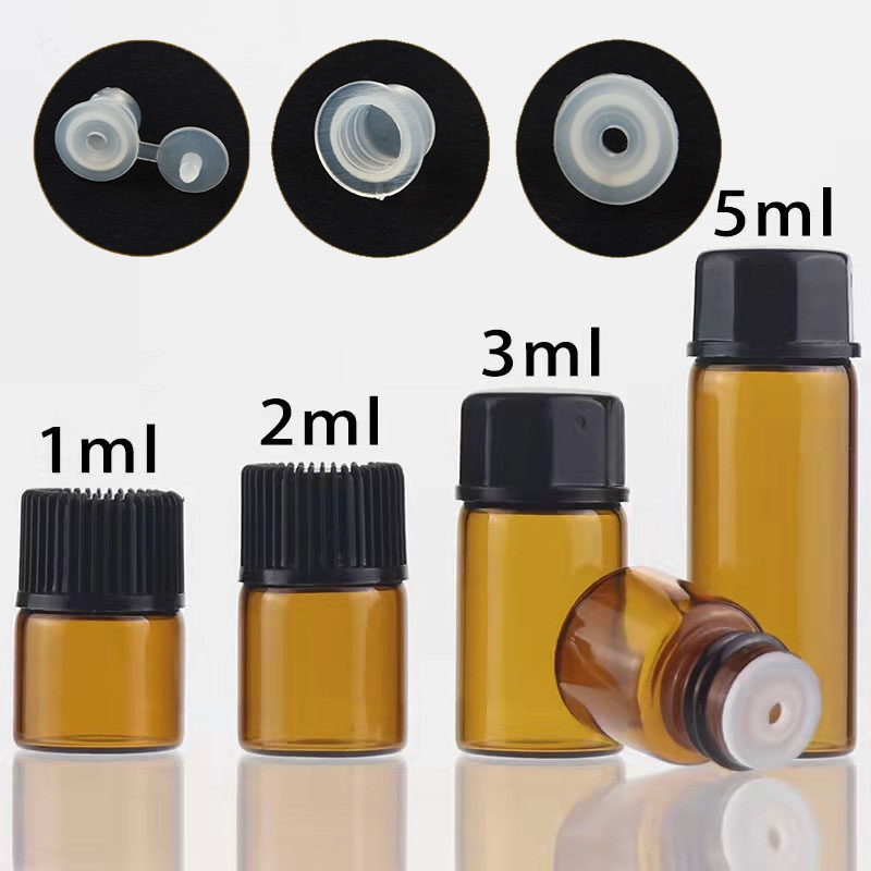 Juice Bottle Dropper - 10X 100x1/2/3/5/10ML Mini botellas de vidrio