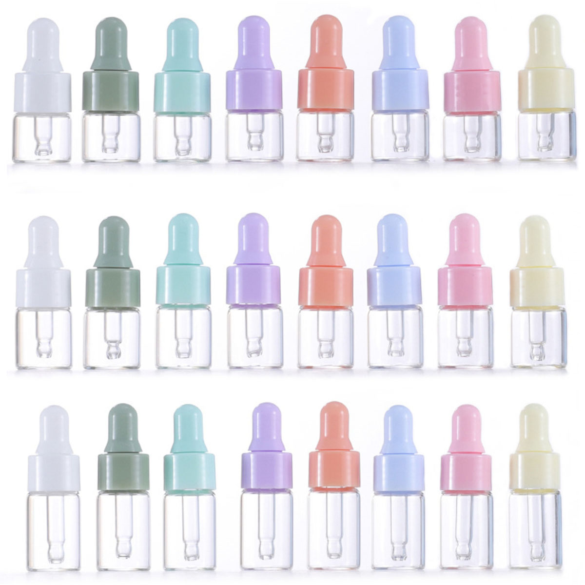 Juice Bottle Dropper - 8 frascos cuentagotas de vidrio transparente