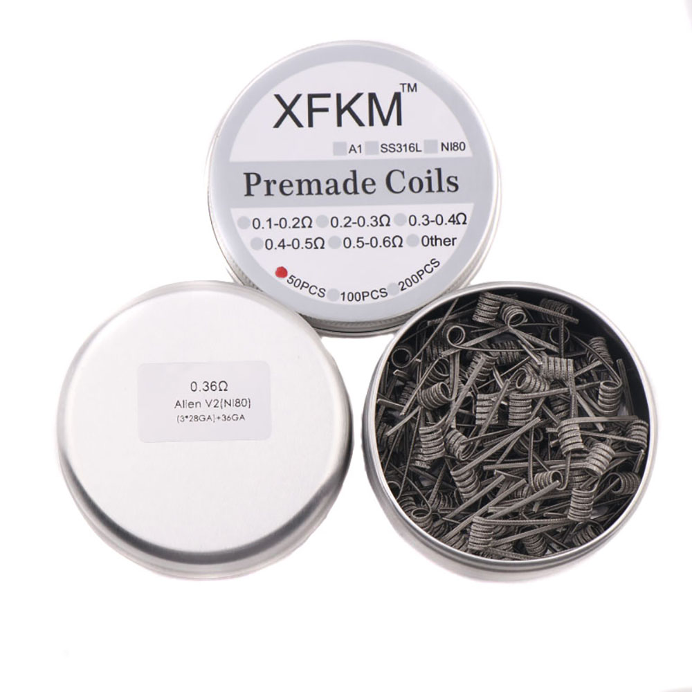 NUEVO XFKM 100PCS/caja NI80/A1 - Clapton Wire Pre Built reseña y precio
