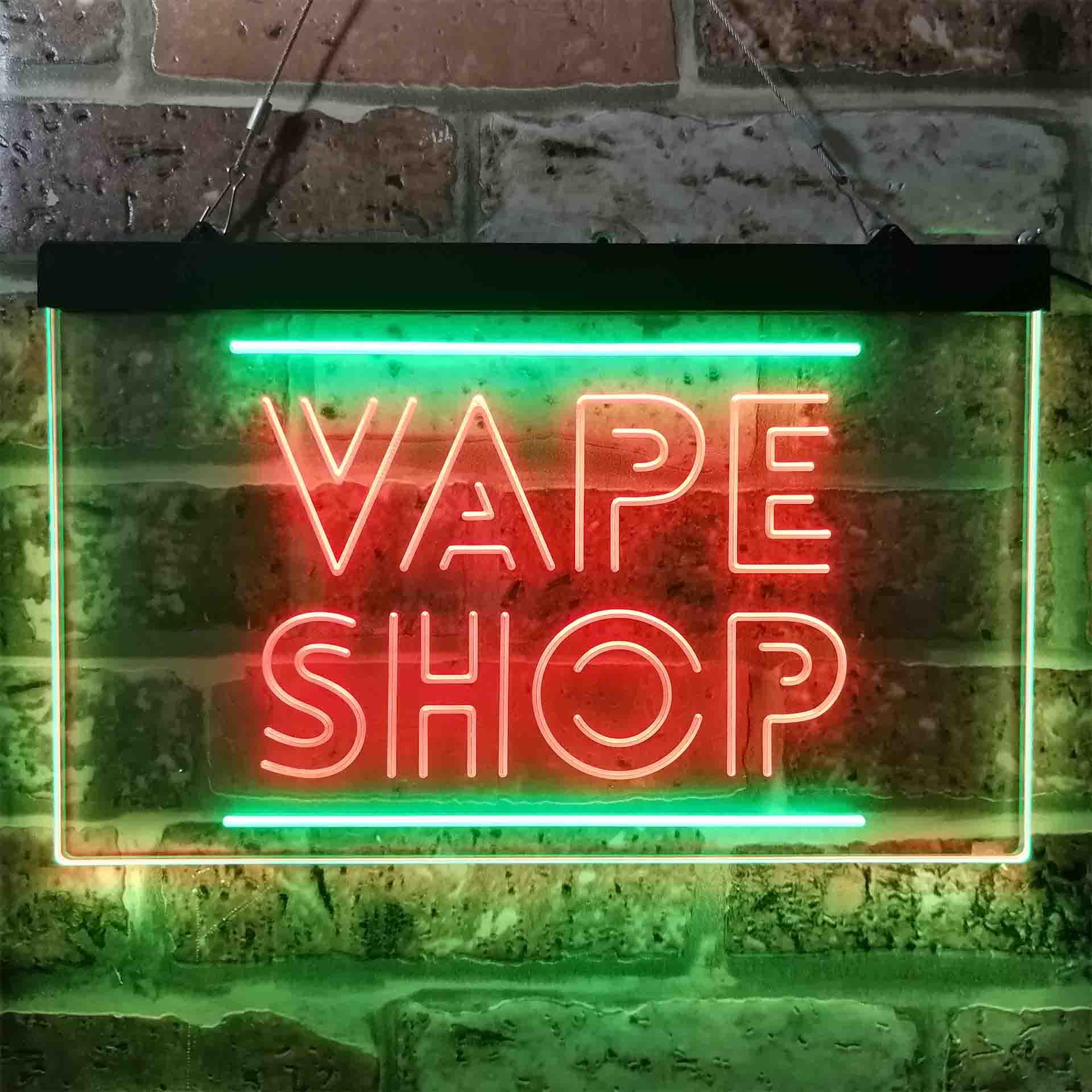 VAPE SHOP Letrero de neón LED  - Vaping Shop reseña y precio