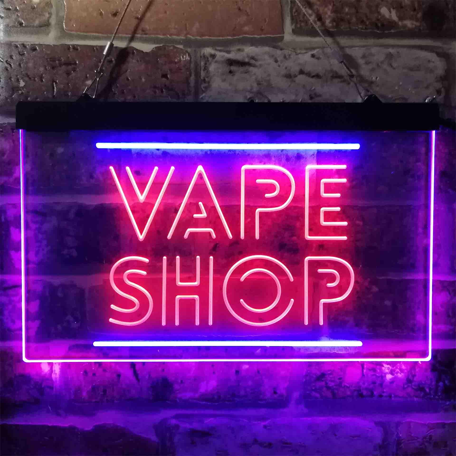 VAPE SHOP Letrero de neón LED  - Vaping Shop reseña y precio