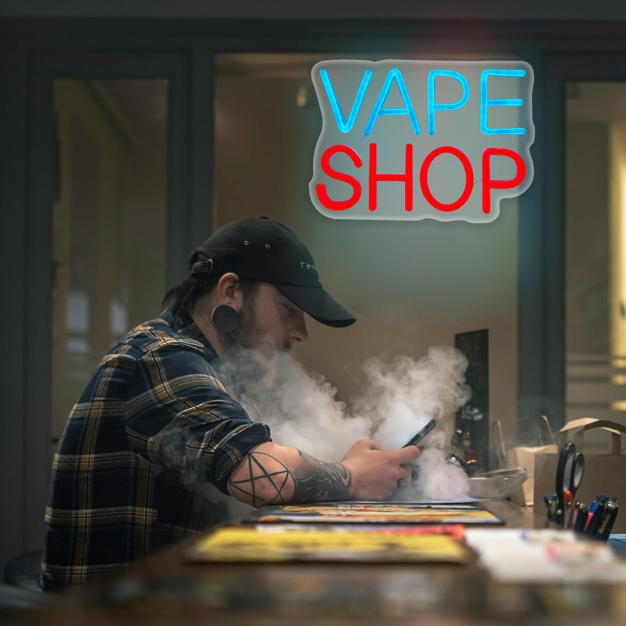 Letrero de neón Vape Shop para - Vaping Shop reseña y precio