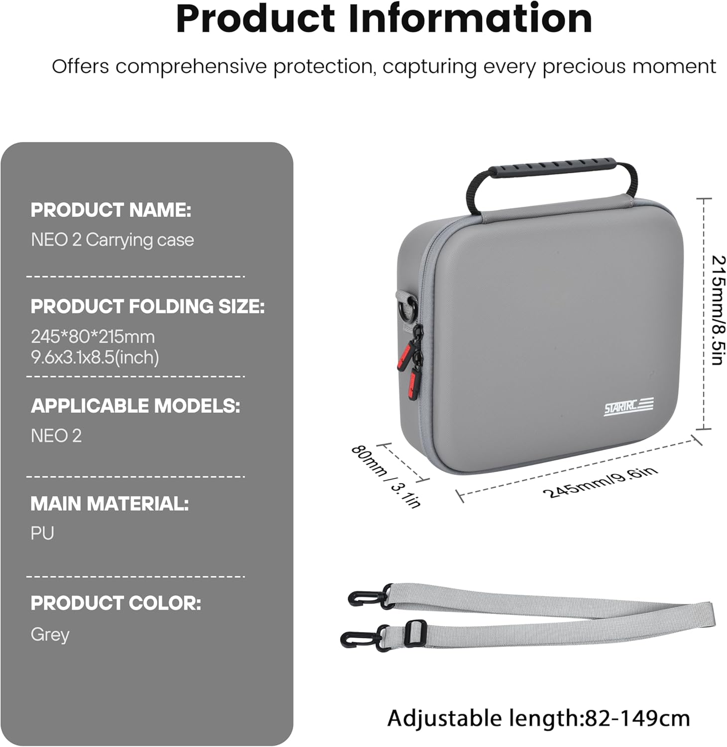 STARTRC Neo 2 Bolso de hombro  - Battery Case Storage reseña y precio