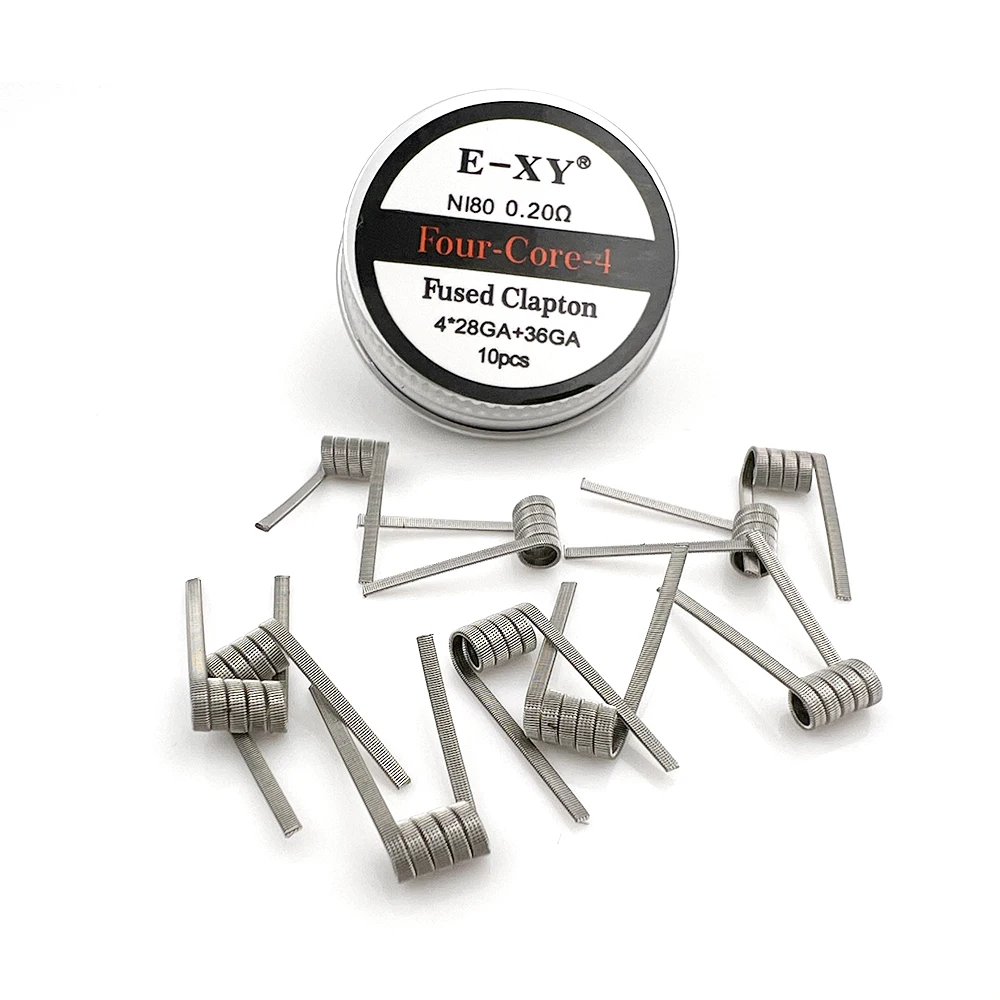 10 unids/caja Ni80 bobina pref - Clapton Wire Pre Built reseña y precio