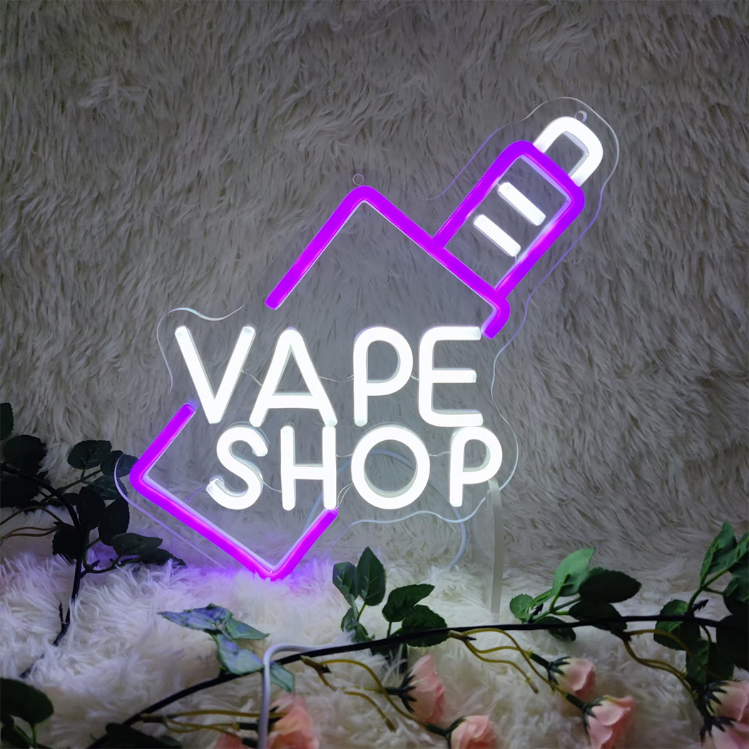 VAPE Shop-letrero de neón LED  - Vaping Shop reseña y precio