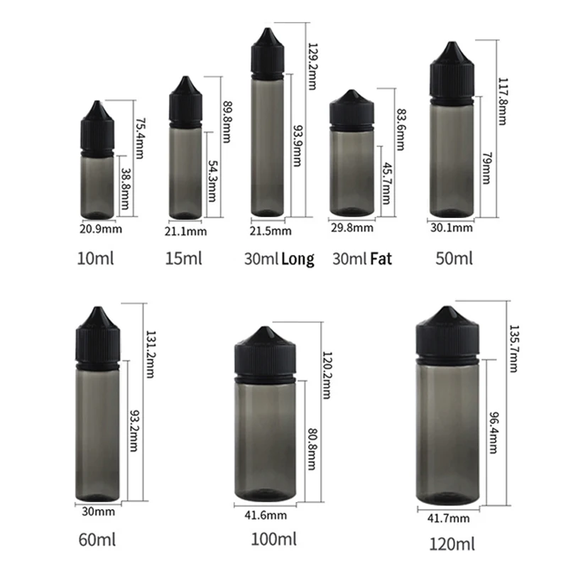 5 uds 10/15/30/60/100/120ml bo - Juice Bottle Dropper reseña y precio