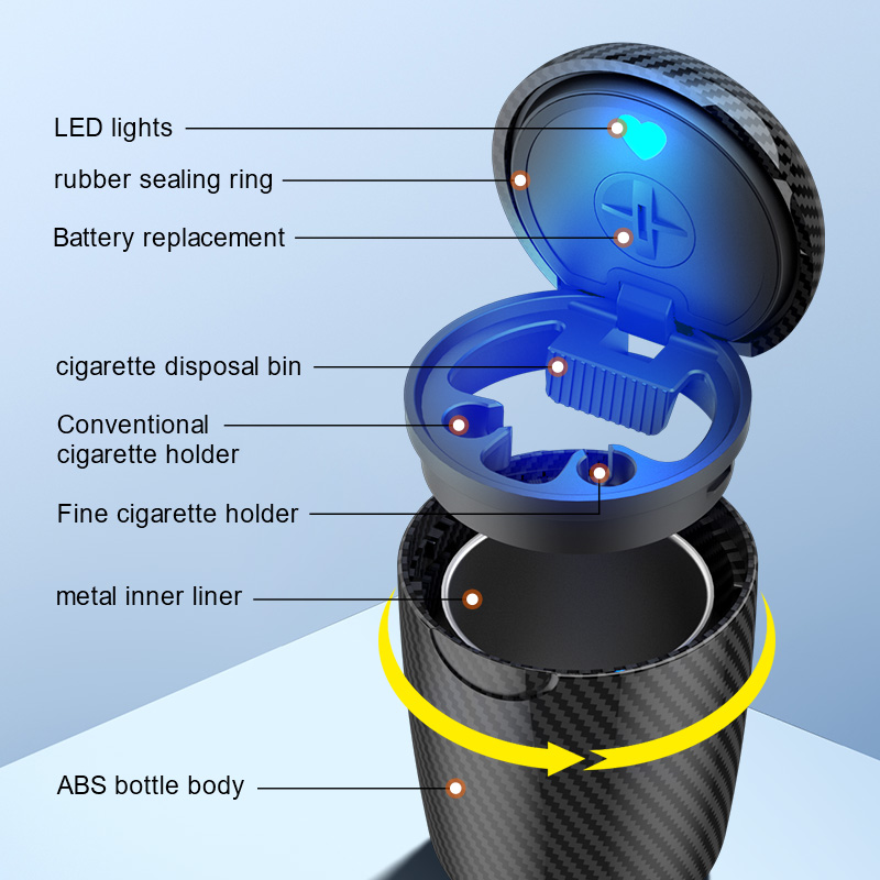 Cenicero para Auto con Apertur - Vape Decoration reseña y precio