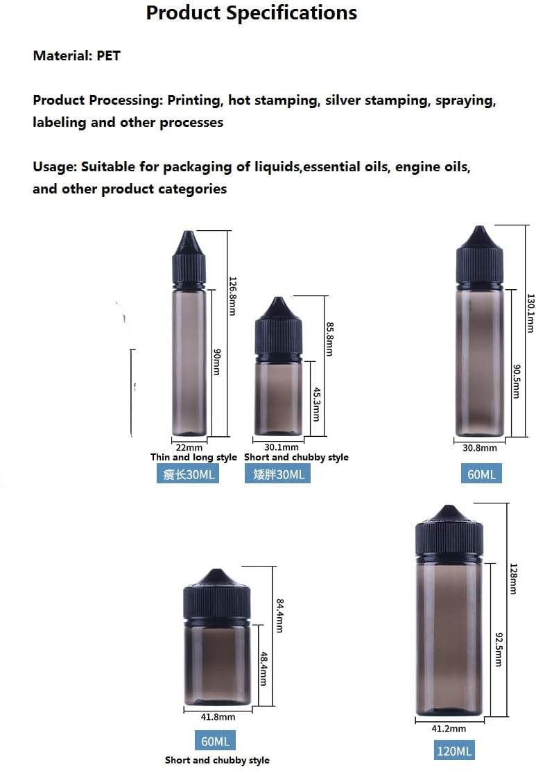 20 Pcs30-120ml botella vacía d - Juice Bottle Dropper reseña y precio