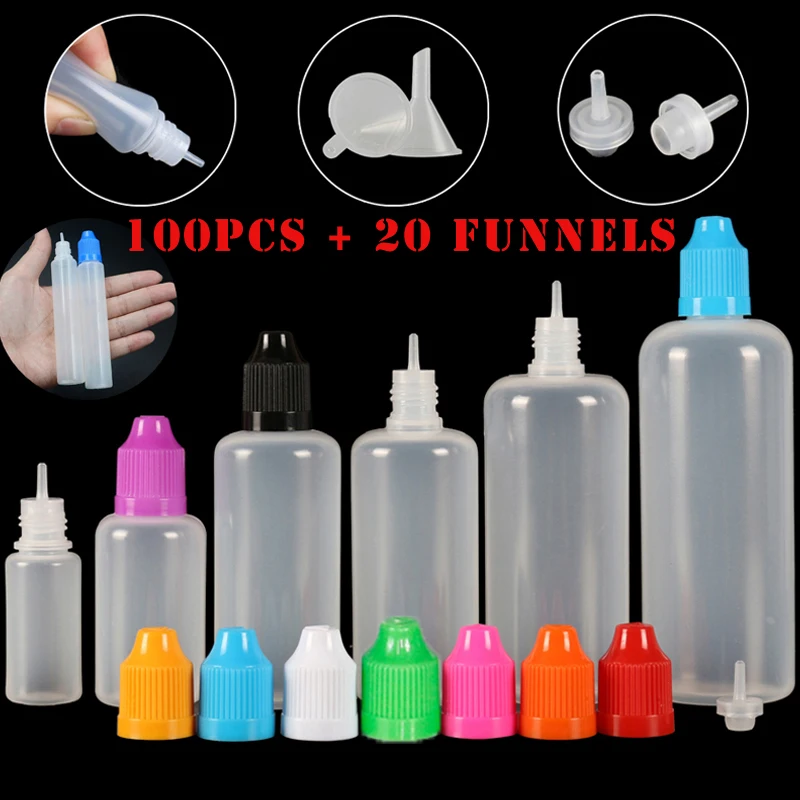100 Uds 3/5/10/15/20/30/50/100 - Juice Bottle Dropper reseña y precio