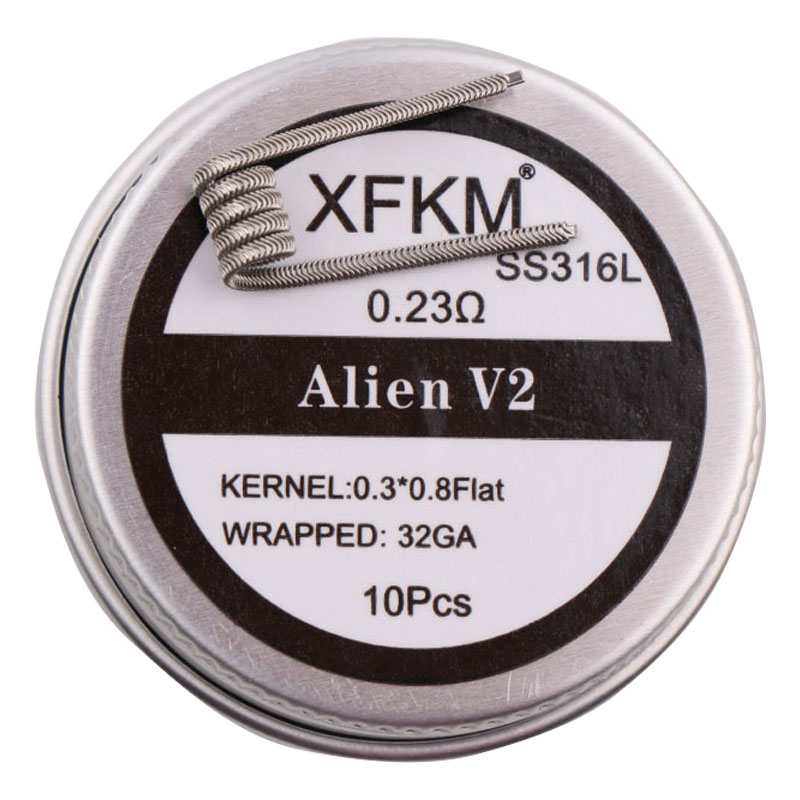 Nuevo XFKM NI80/A1/SS316L 10 u - Clapton Wire Pre Built reseña y precio