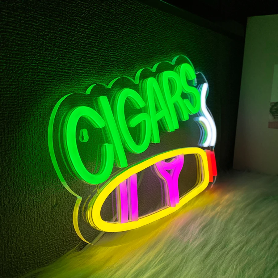 Letrero de neón para cachimba, - Vaping Shop reseña y precio